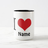 Persoonlijke Mok voor het horen van een hartnaam (Center)