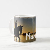 Persoonlijke Mok voor kaartontwerp voor paarden Ra (Voorkant links)