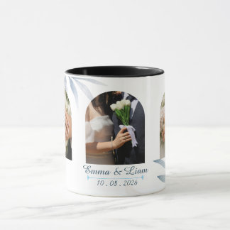 Persoonlijke mok voor koppels met foto en namen