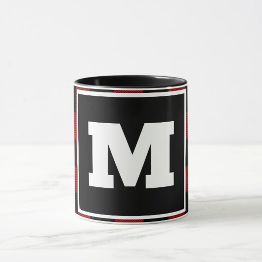 Persoonlijke Mok voor rode buffels met kerstmis (Midden)