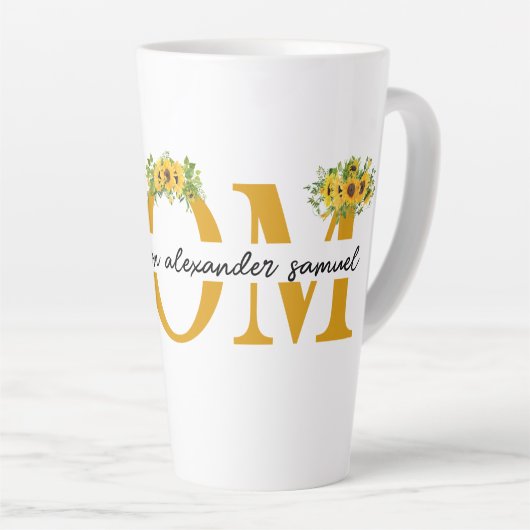 Persoonlijke MOM Latte Mok met kindernamen (Rechterhoek)