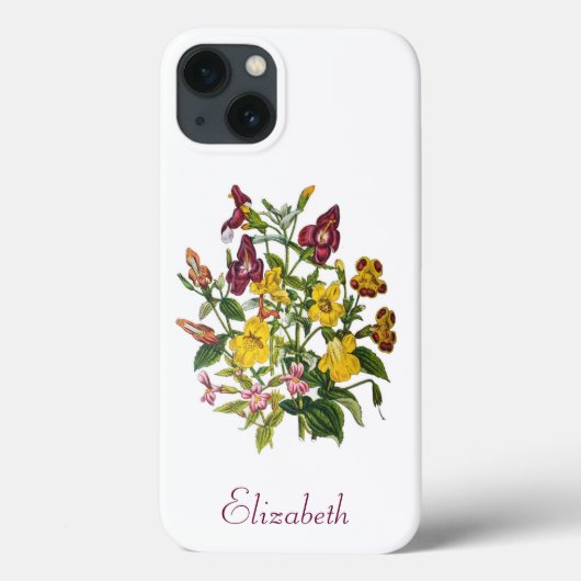Persoonlijke Monkey-Flowers Case-Mate iPhone Hoesj Case (Achterkant)