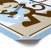 Persoonlijke Monkey Rocker Star Fotokunstposter Poster (Hoek)