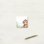 Persoonlijke Monkey Safari Plakbriefjes Post-it® Notes (Op bureau)
