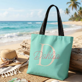 Persoonlijke Monogram Aangepaste Naam Initiaal Rei Tote Bag
