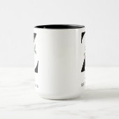Persoonlijke monogram alfabet mok voor HR-manager (Midden)