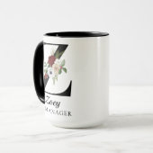 Persoonlijke monogram alfabet mok voor HR-manager (Voorkant links)