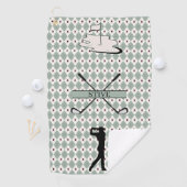 Persoonlijke Monogram Argyle Aangepaste Naam Golfhanddoek (Insitu)