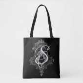 Persoonlijke Monogram Beginhoofd Tote Bag (Voorkant)