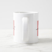 Persoonlijke Monogram Beginletters Naam Grote Koffiekop (Achterkant)