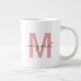 Persoonlijke Monogram Beginletters Naam Grote Koffiekop