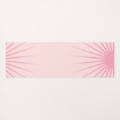 Persoonlijke Monogram Beginletters Roze Yoga Mat (Achterkant (horizontaal))