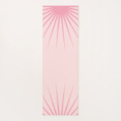 Persoonlijke Monogram Beginletters Roze Yoga Mat (Achterkant)
