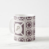 Persoonlijke Monogram Breeze Block Mok (Voorkant links)