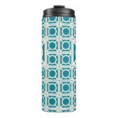 Persoonlijke Monogram Breeze Block Tumbler Thermosbeker (Voorkant)