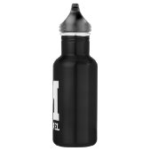 Persoonlijke monogram cadeau sport waterfles (Rechts)