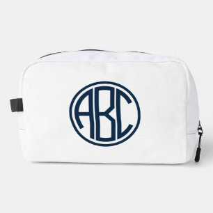 Persoonlijke Monogram Canvas Ritssluiting Zak Toilettasje