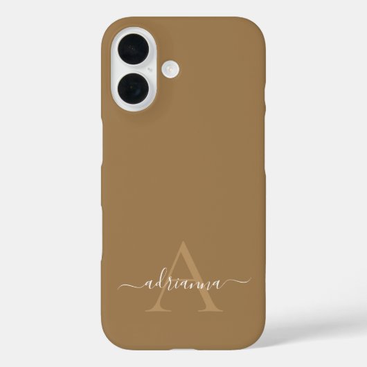 Persoonlijke Monogram Case-Mate iPhone Hoes (Achterkant)