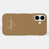 Persoonlijke Monogram Case-Mate iPhone Hoes (Achterkant (horizontaal))
