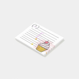 Persoonlijke Monogram Cupcake Post-It Notities Post-it® Notes
