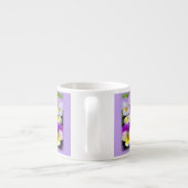 Persoonlijke monogram Dainty Pansy Espresso Cup Espresso Kop (Achterkant)
