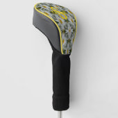 Persoonlijke Monogram Eerste Letter Naam Madeliefj Golfheadcover (Schuin)