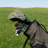 Persoonlijke Monogram Eerste Letter Naam Madeliefj Golfheadcover (Insitu)