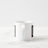 Persoonlijke monogram elegante rand espressokop espresso kop (Achterkant)