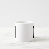 Persoonlijke monogram elegante rand espressokop espresso kop (Voorkant)