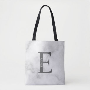 Persoonlijke Monogram en Naam Boodschappentas Tote Bag