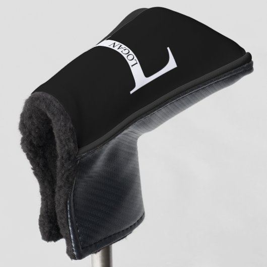 Persoonlijke Monogram en Naam Golf Head Cover (3/4 voorkant)