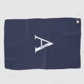 Persoonlijke monogram en naam Golfhanddoek (Horizontaal)