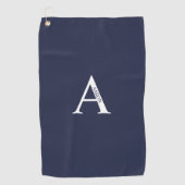 Persoonlijke monogram en naam Golfhanddoek (Voorkant)