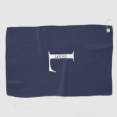 Persoonlijke monogram en naam Golfhanddoek (Horizontaal)