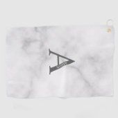 Persoonlijke monogram en naam Golfhanddoek (Horizontaal)
