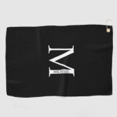 Persoonlijke monogram en naam Golfhanddoek (Horizontaal)
