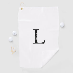 Persoonlijke monogram en naam Golfhanddoek
