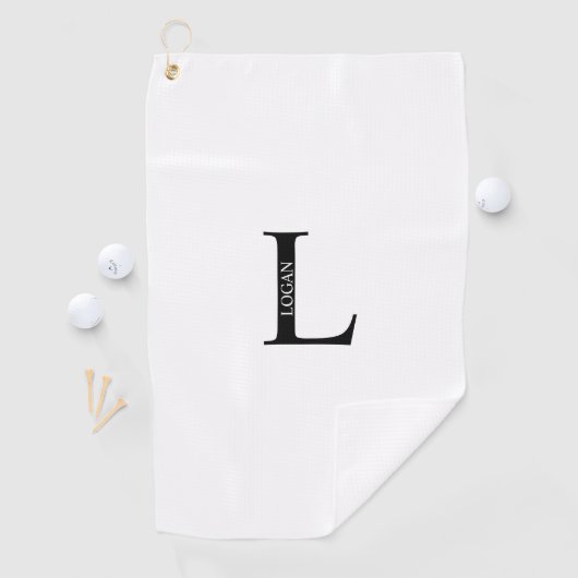 Persoonlijke monogram en naam Golfhanddoek (Insitu)
