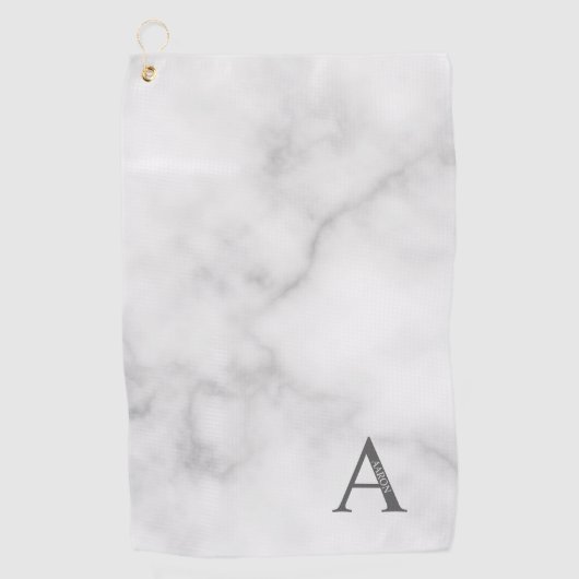 Persoonlijke monogram en naam Golfhanddoek (Voorkant)