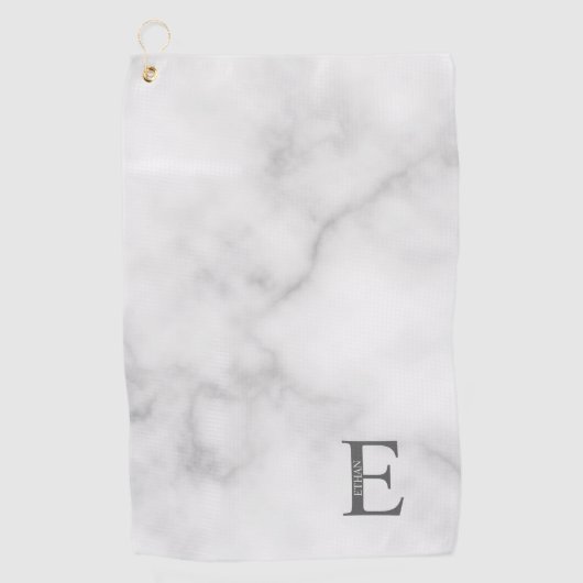 Persoonlijke monogram en naam Golfhanddoek (Voorkant)