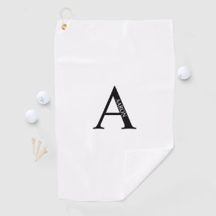 Persoonlijke monogram en naam Golfhanddoek