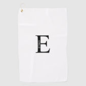 Persoonlijke monogram en naam Golfhanddoek (Voorkant)