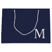 Persoonlijke Monogram en Naam Grote Cadeautas (Voorkant)