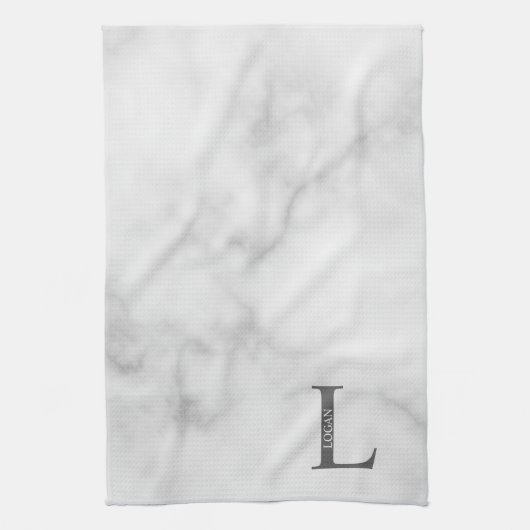 Persoonlijke Monogram en Naam Handdoek (Verticaal)