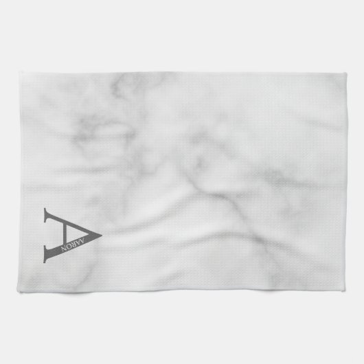 Persoonlijke Monogram en Naam Handdoek (Horizontaal)