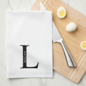 Persoonlijke Monogram en Naam Handdoek (Quarter Fold)