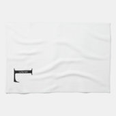 Persoonlijke Monogram en Naam Handdoek (Horizontaal)