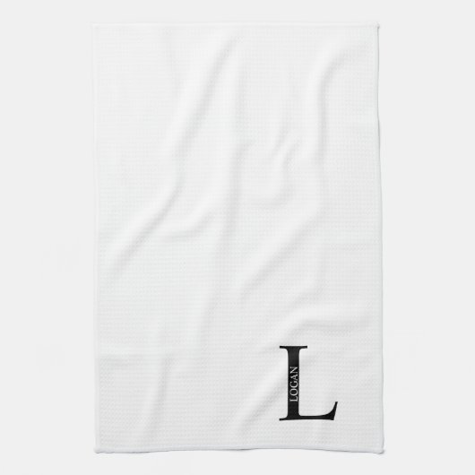 Persoonlijke Monogram en Naam Handdoek (Verticaal)