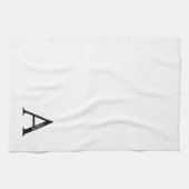 Persoonlijke Monogram en Naam Handdoek (Horizontaal)