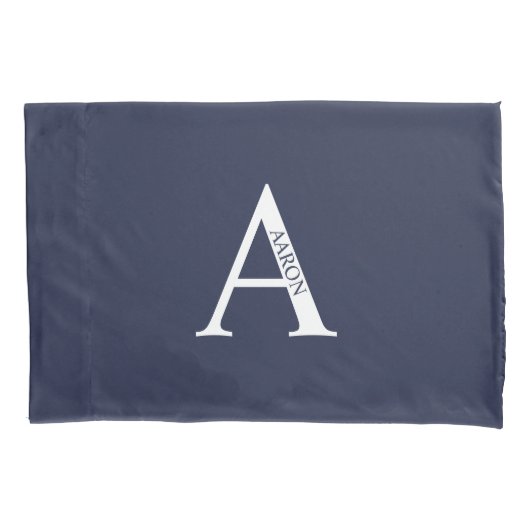 Persoonlijke Monogram en Naam Kussenhoes (Voorkant)